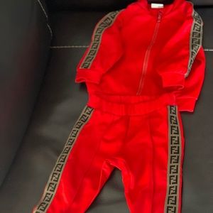 Fendi kids tracksuit 12mos
